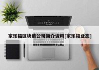 家乐福区块链公司简介资料[家乐福业态]